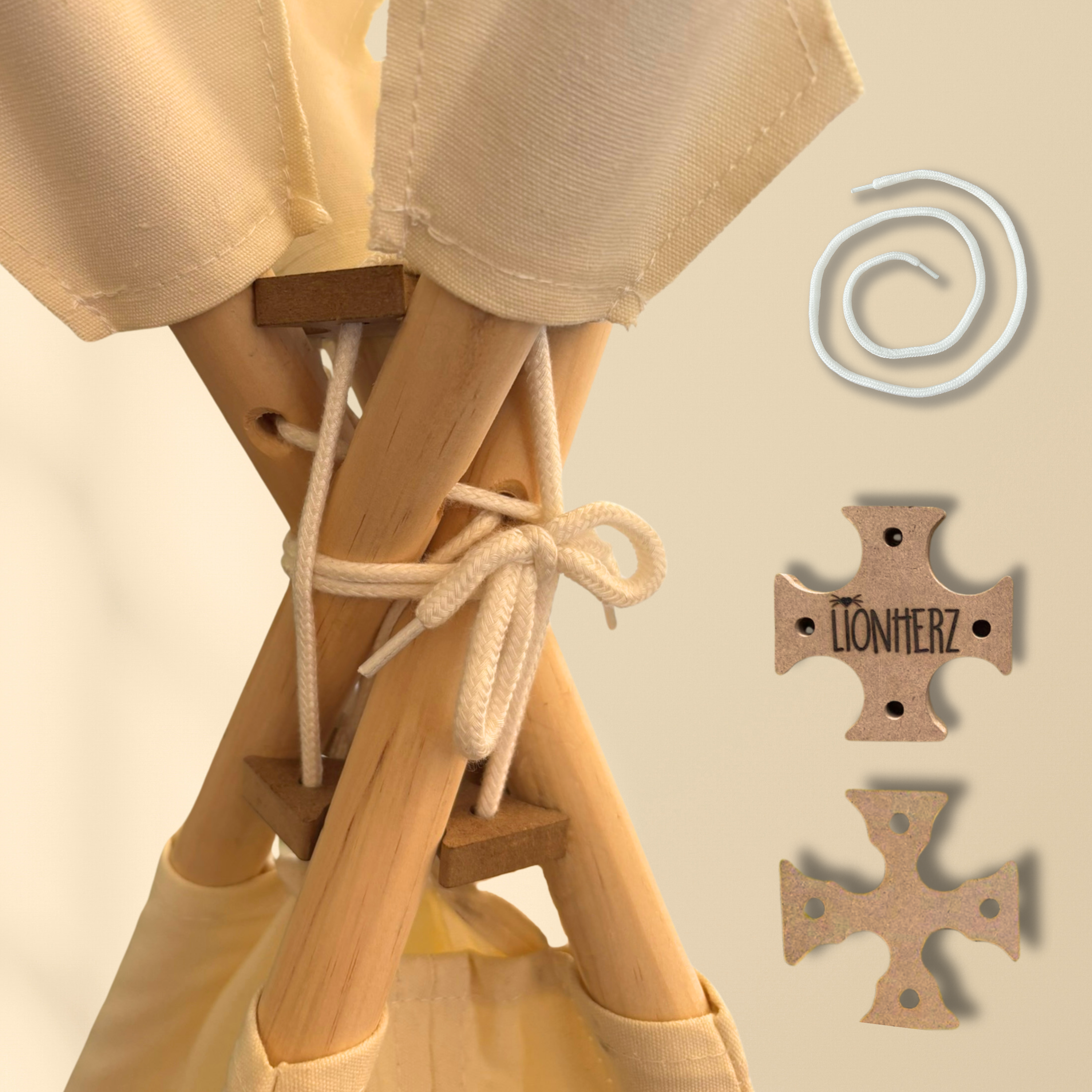 lionherz tipi zelt LIONHERZ® Zeltstabilisator – Anti-Kollaps-System für Tipi-Zelte – Lionherz