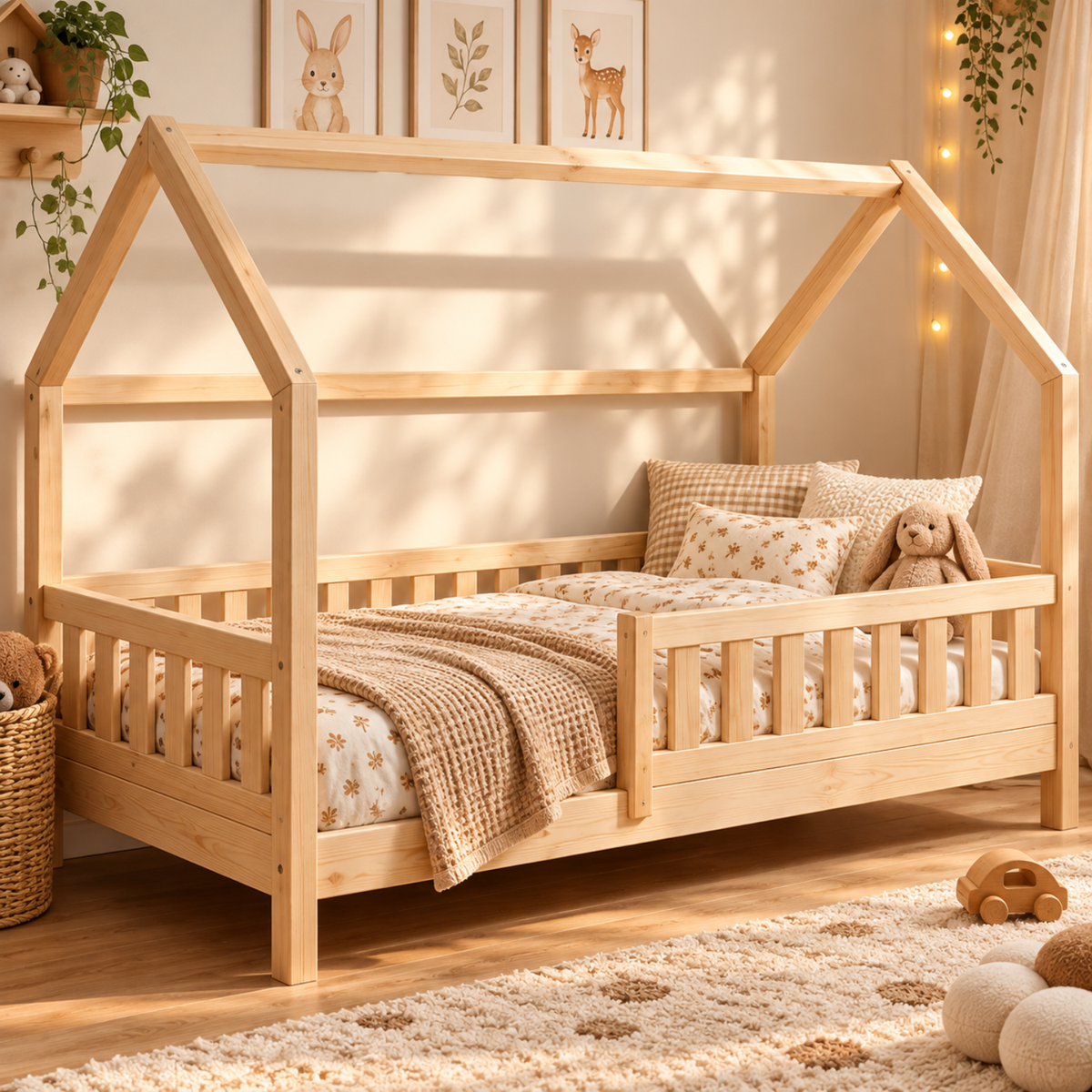 Kinderbetten, Babybetten & Hausbetten aus Holz | LIONHERZ®