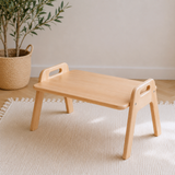 Montessori Bodentisch aus massivem Buchenholz