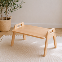 Montessori Bodentisch aus massivem Buchenholz
