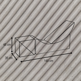 "Moon Lounger" Modularer Kinder-Chaiselongue 145×35×45cm