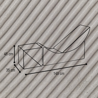 "Moon Lounger" Modularer Kinder-Chaiselongue 145×35×45cm