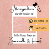 Spieltunnel aus Baumwolle/Hanf, passend zum runden Spielzelt, 180x46cm