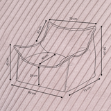 "Cordy Throne" bequemer Kinder-Relaxsessel 80x73x58cm