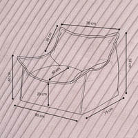 "Cordy Throne" bequemer Kinder-Relaxsessel 80x73x58cm
