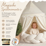 Play tent - breathable made of cotton &amp; hemp