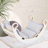 "Mini Rocker" 2in1  Kletterbogen & Wippe mit Kissen 75x39x40cm