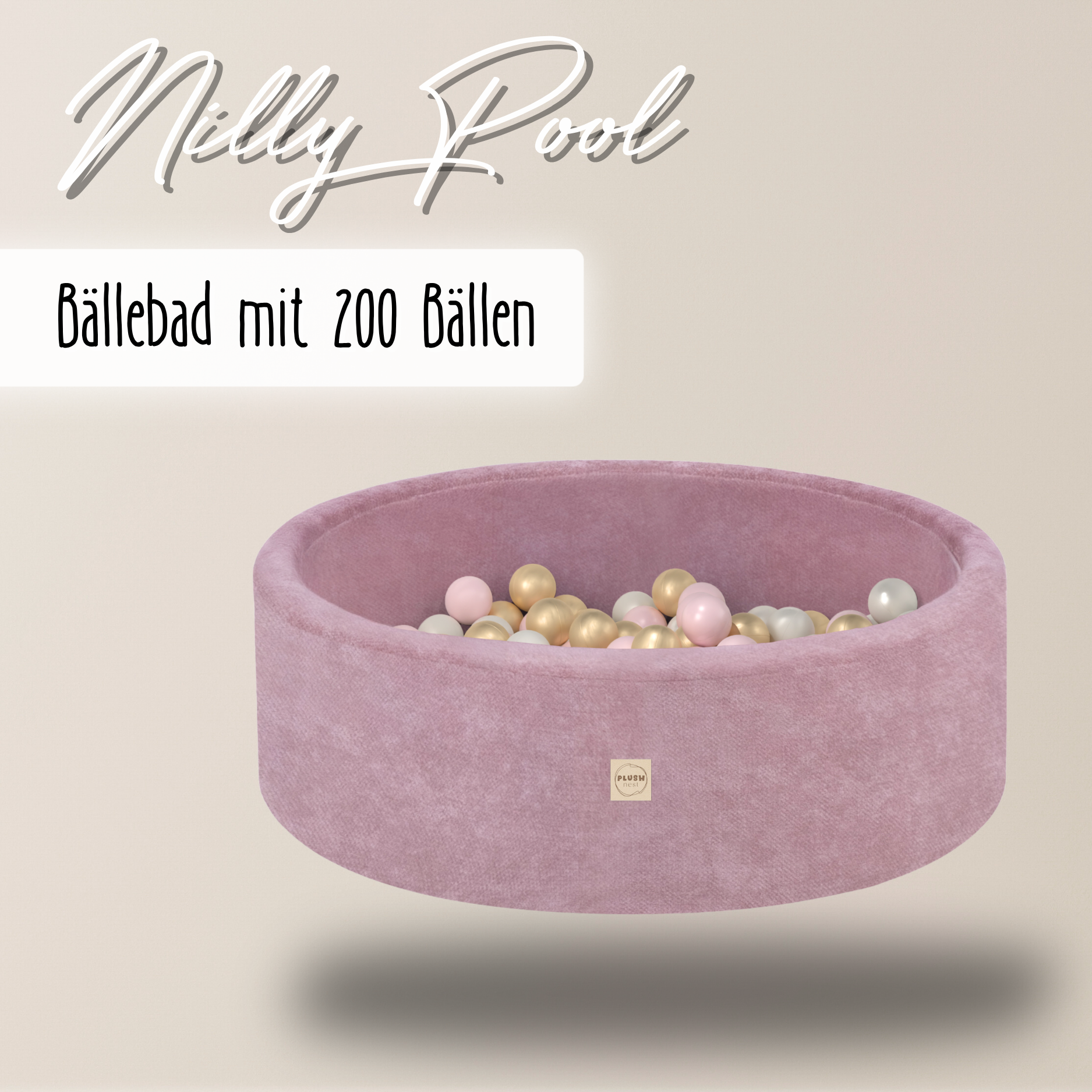 "Nilly Pool" Bällebad 90x30cm mit 200 Bällen
