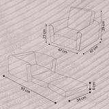 "Comfort Cubie" 2in1 Kindersessel mit Liegefunktion