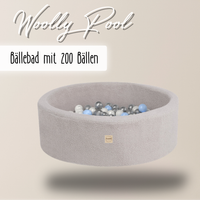 "Woolly Pool" Bällebad 90x30cm mit 200 Bällen
