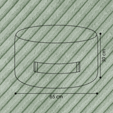 "Toy Pouf" befüllbarer Aufbewahrungs-Sitzhocker 65×30 cm
