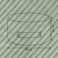 "Toy Pouf" befüllbarer Aufbewahrungs-Sitzhocker 65×30 cm