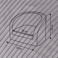 "Cuddle Chair" Kindersessel 53x40cm