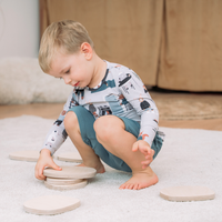 Montessori Balance-Trittsteine aus Holz