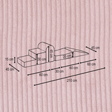 "Cordy Blocks" 4 Schaumstoff-Bauelemente