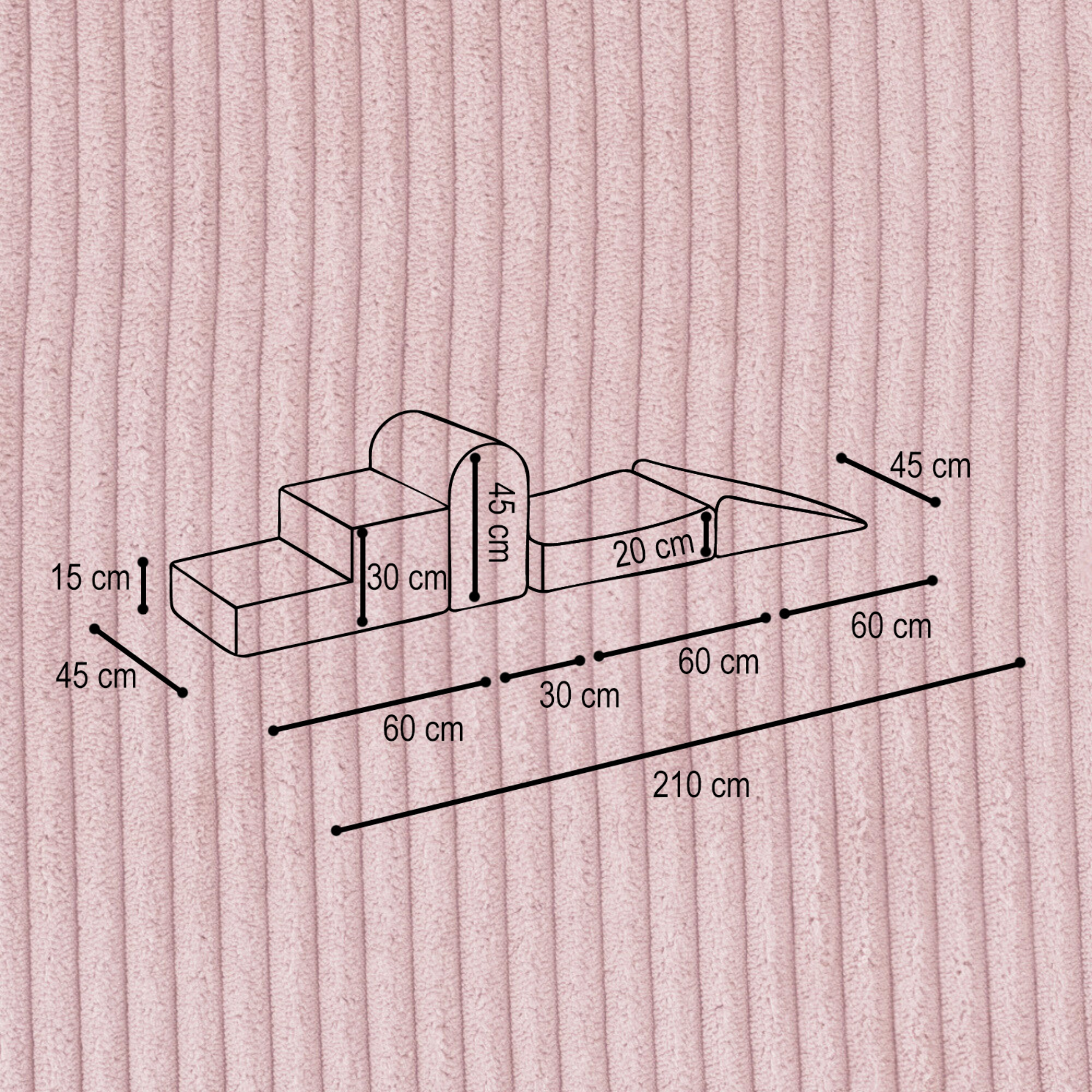 "Cordy Blocks" 4 Schaumstoff-Bauelemente