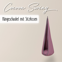 Cocoon Swing – Hängeschaukel aus Baumwolle mit Sitzkissen