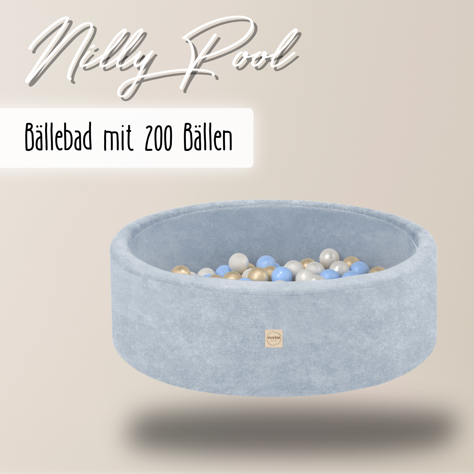 "Nilly Pool" Bällebad 90x30cm mit 200 Bällen