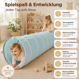 Spieltunnel aus Baumwolle/Hanf, passend zu den Spielzelten, 180x46cm