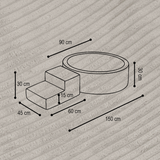 "Bally Step" Bällebad 90x30cm mit Stufe & 200 Bällen