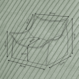 "Cordy Throne" bequemer Kinder-Relaxsessel 80x73x58cm