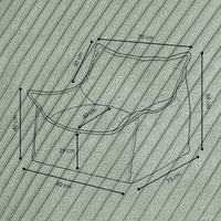 "Cordy Throne" bequemer Kinder-Relaxsessel 80x73x58cm