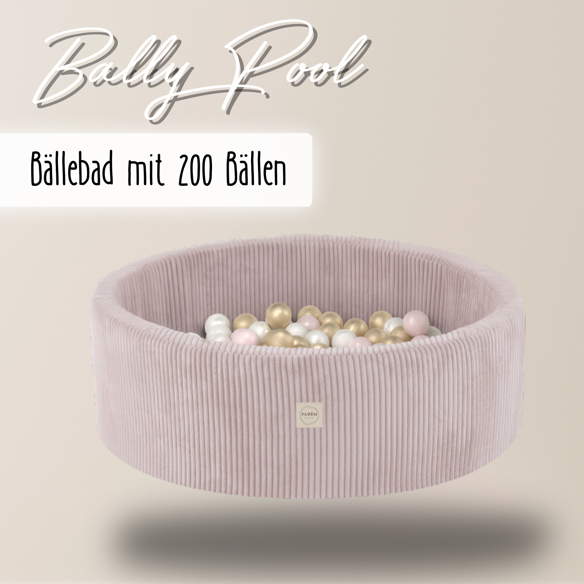 "Bally Pool" Bällebad 90x30cm, mit 200 Bällen