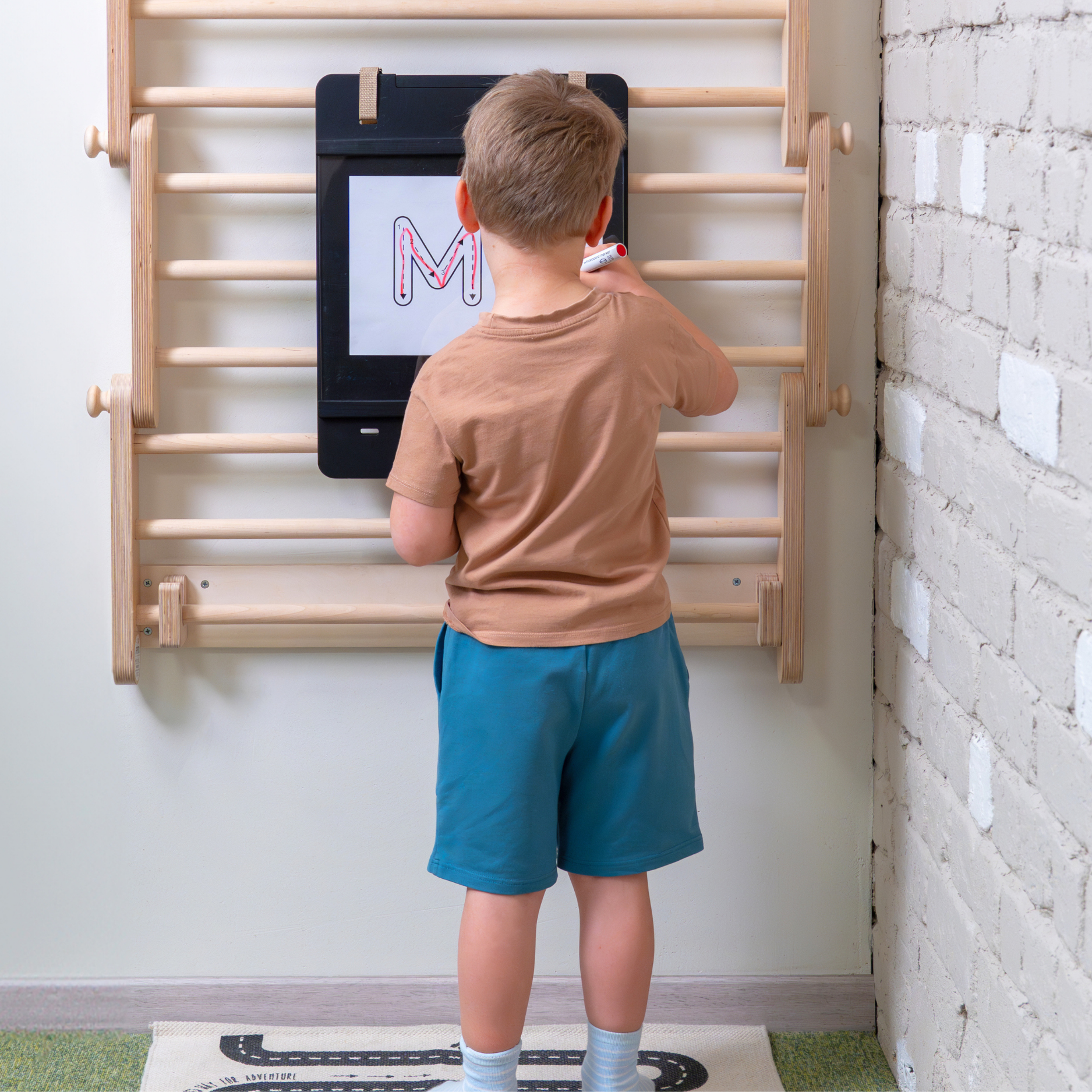 Wandmontage Set – Sprossenwand Erweiterung für MOPITRI® & FIPITRI® Kletterrahmen