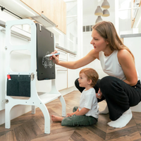 Zweiseitige Maltafel – kreatives Zusatzboard für Lerntürme & Kletterspielzeug