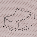"Puffy Nest" Sitzsack für Kinder 77x67x50cm