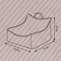 "Puffy Nest" Sitzsack für Kinder 77x67x50cm