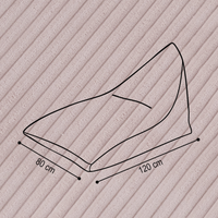 "Lazy Lounger" großer Sitzsack 120x80cm