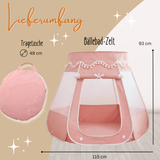 Pop-Up Bällebad-Spielzelt aus Baumwolle/Hanf