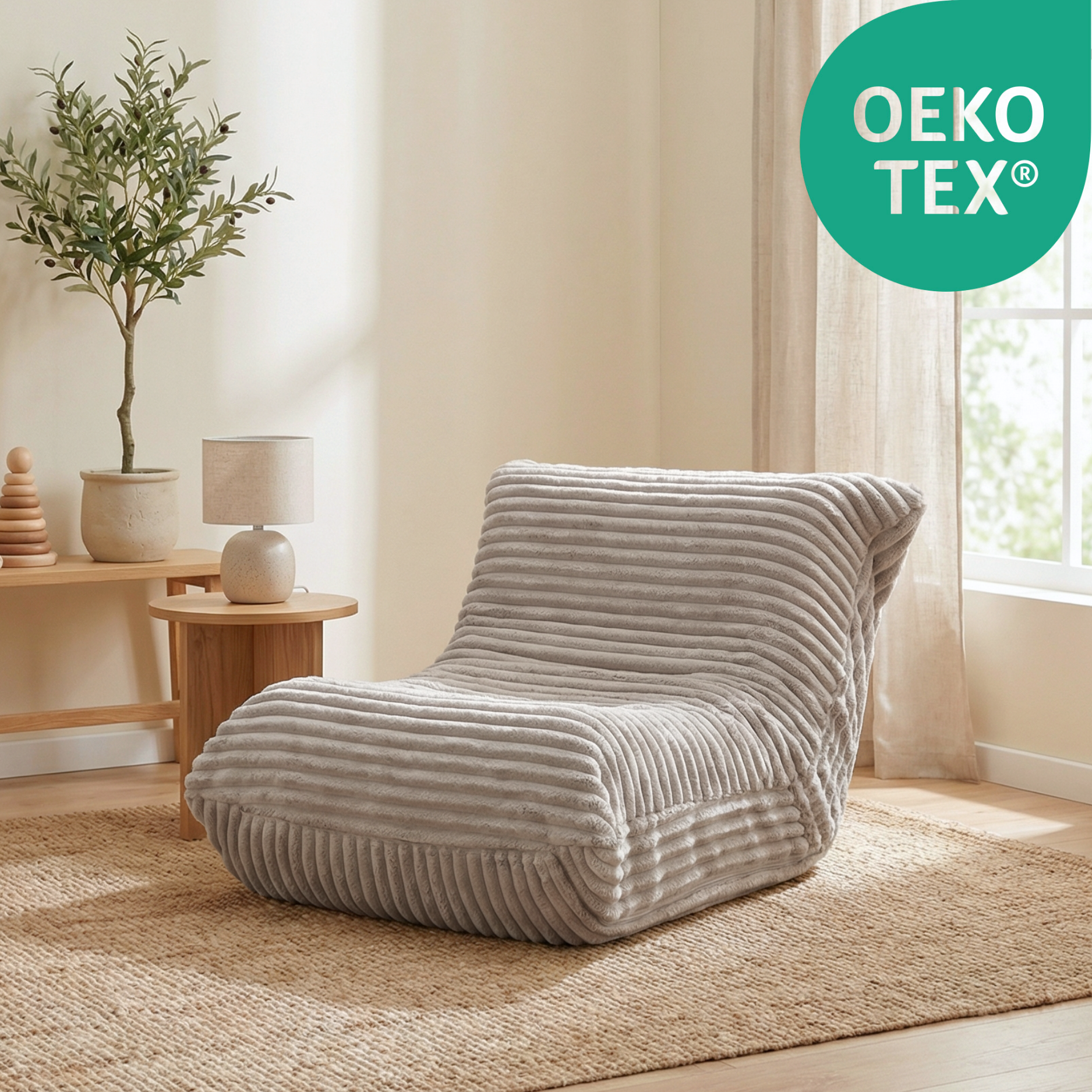 "Fluffy Mooni" Ergonomischer Lounge-Sessel mit 4-Zonen-System