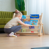 Montessori Bücherregal – Erweiterung für Kletterrahmen MOPITRI® & FIPITRI®