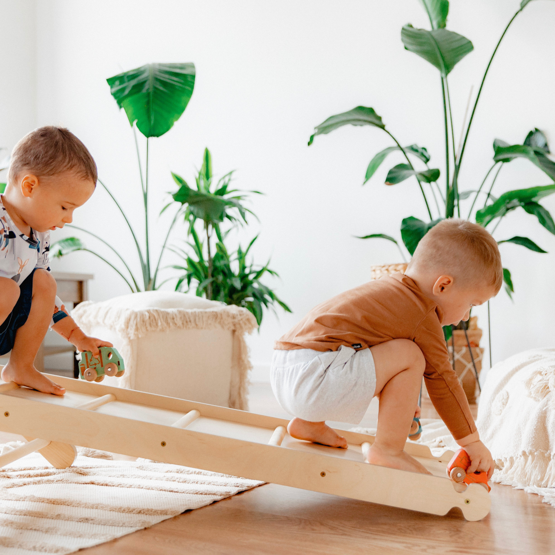 Rutsch- & Kletterrampe – Erweiterung für Klettergerüste & Spielwürfel