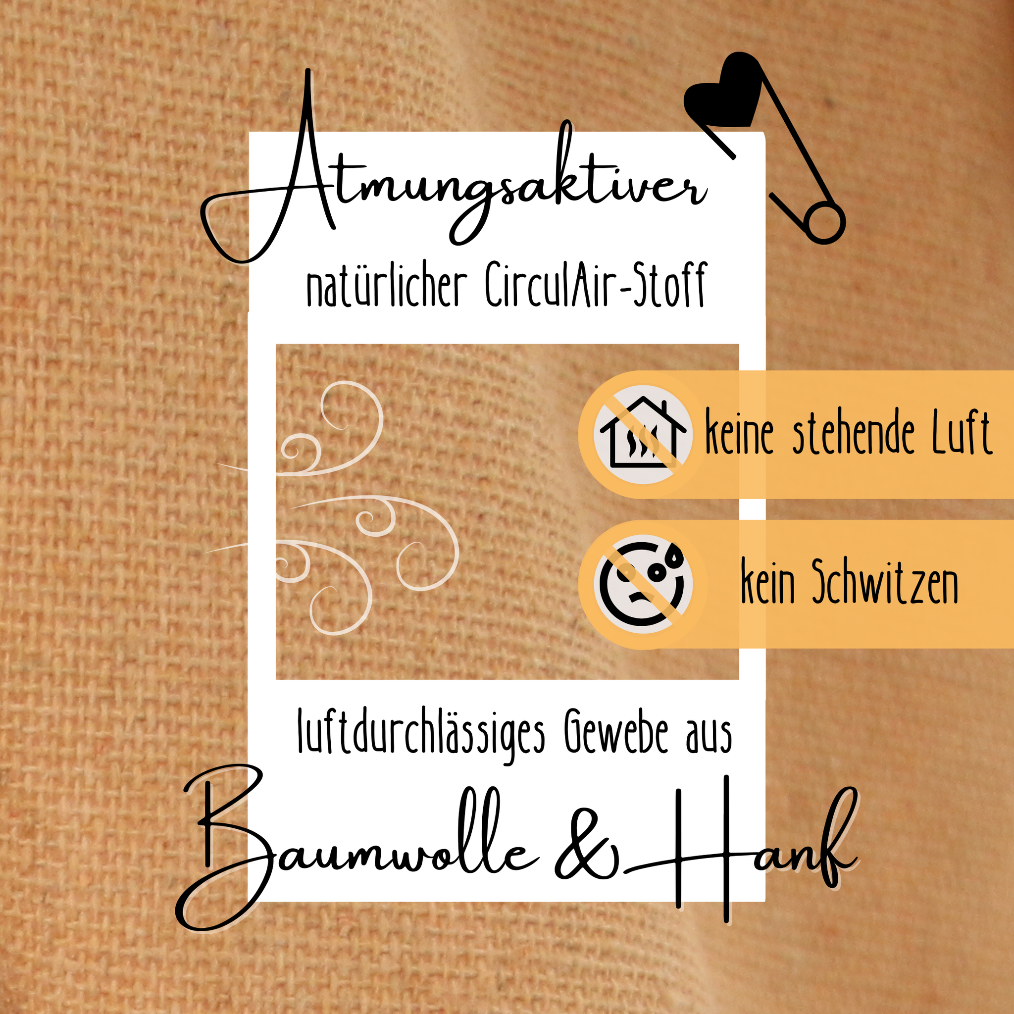 Spieltunnel aus Baumwolle/Hanf, passend zum runden Spielzelt, 180x46cm