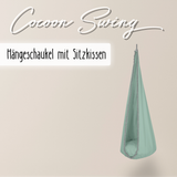 Cocoon Swing – Hängeschaukel aus Baumwolle mit Sitzkissen