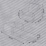 "Comfort Cubie" 2in1 Kindersessel mit Liegefunktion