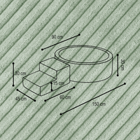 "Bally Step" Bällebad 90x30cm mit Stufe & 200 Bällen