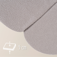 "Woolly Flower" Spielmatte 115x115x5cm aus Teddy-Stoff