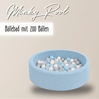 "Minky Pool" Bällebad 90x30cm mit 200 Bällen