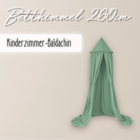 Kinderzimmer Baldachin 260cm – 100% Baumwolle