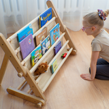 Montessori Bücherregal – Erweiterung für Kletterrahmen MOPITRI® & FIPITRI®