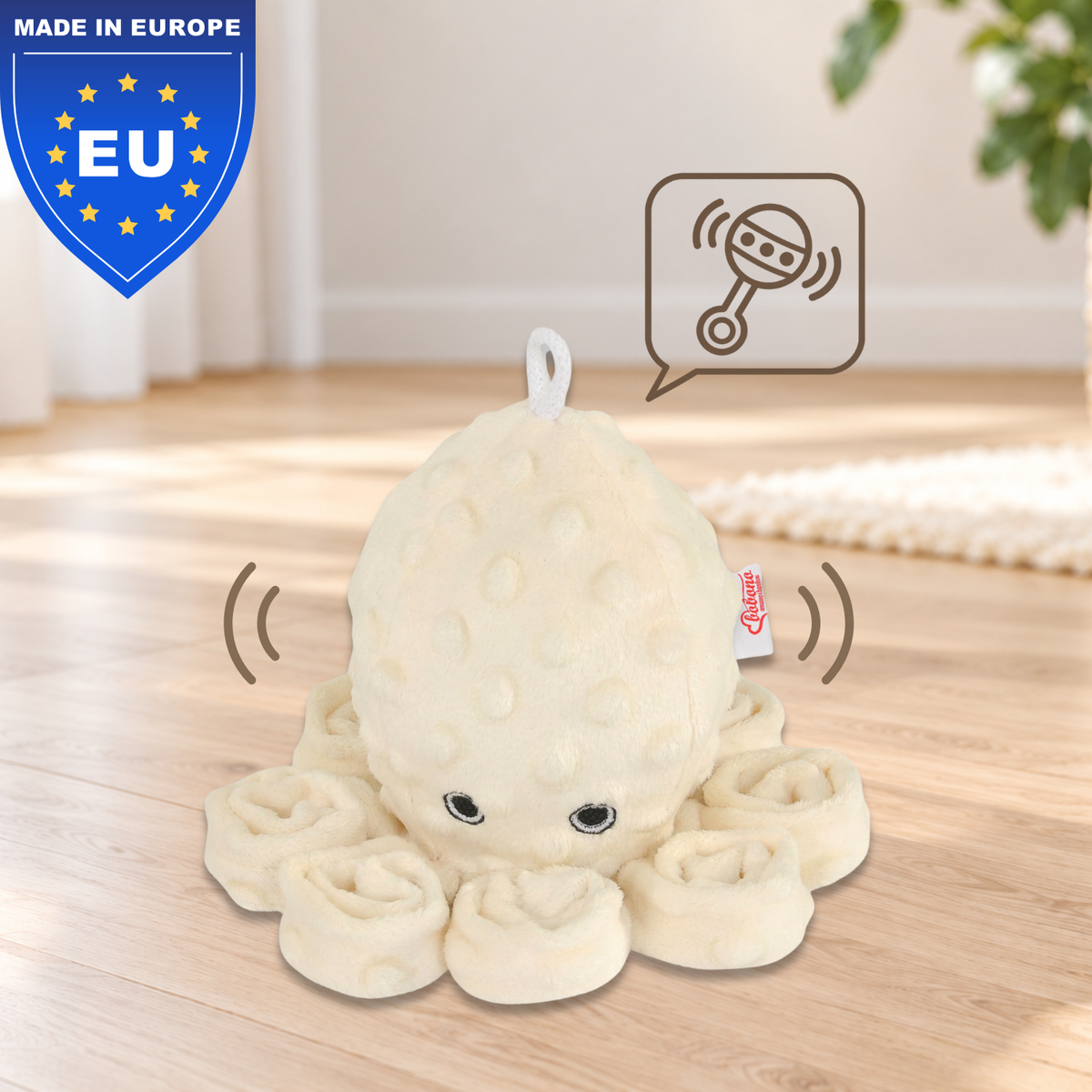 Rassel-Oktopus – 8 Arme zum Entdecken | 31 cm