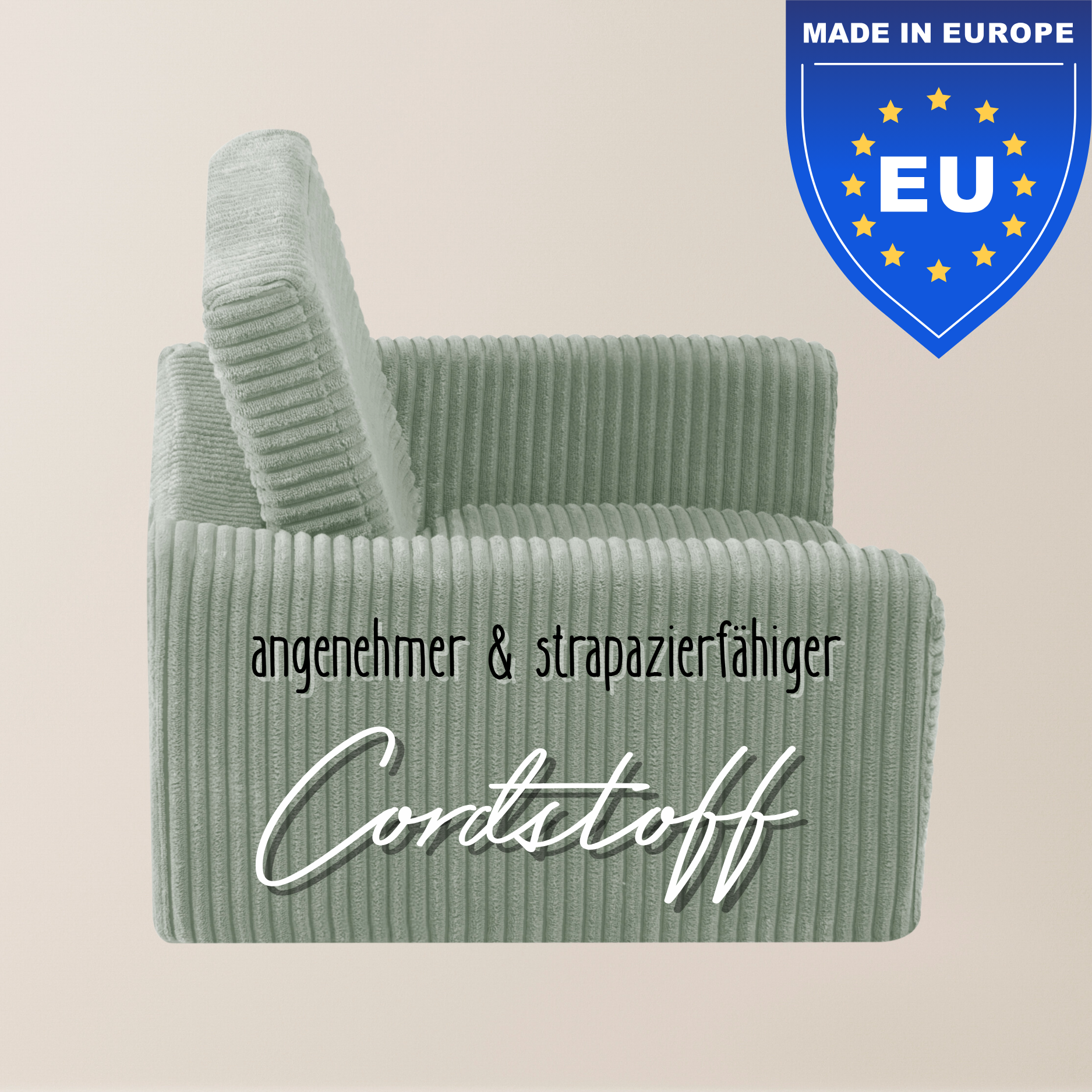 "Comfort Cubie" 2in1 Kindersessel mit Liegefunktion