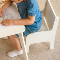 Tulla® Kinderstuhl – 3fach höhenverstellbarer Montessori Stuhl aus Holz