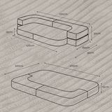 "Foldie Dream" Sofabett für Kinder 170×120 cm