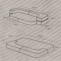 "Foldie Dream" Sofabett für Kinder 170×120 cm