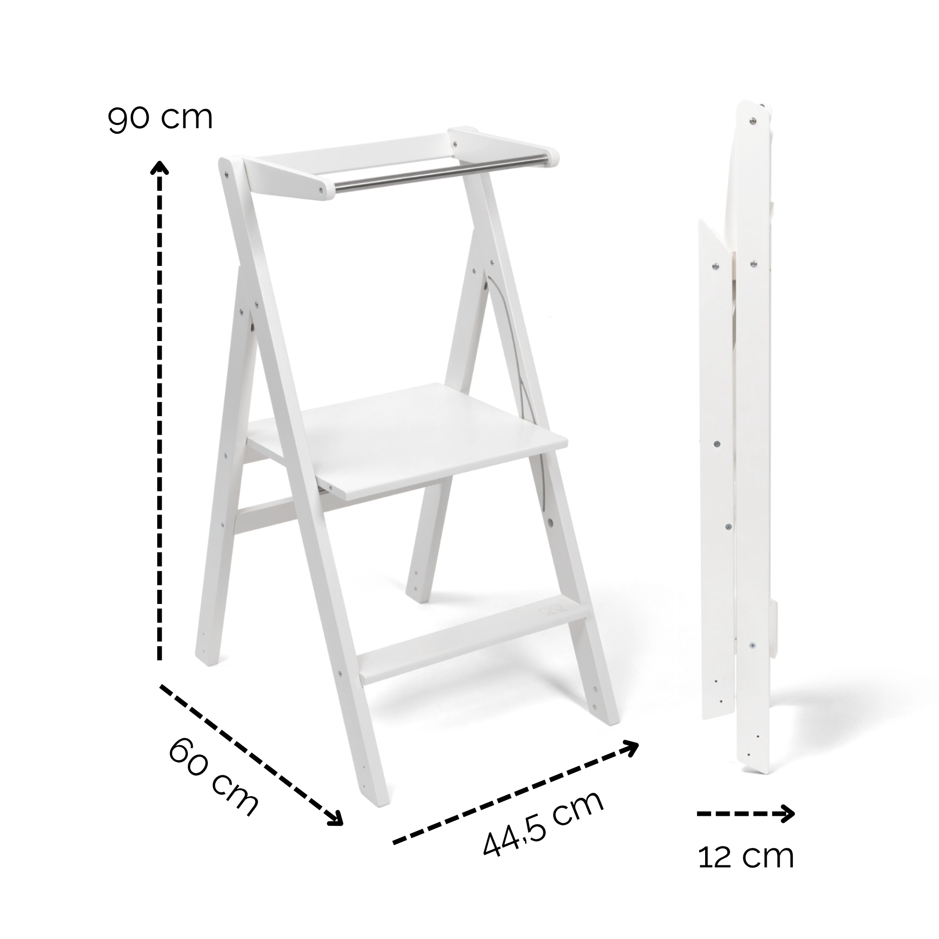 STEP’n’FOLD® – Faltbarer Montessori Lernturm mit verstellbarer Höhe